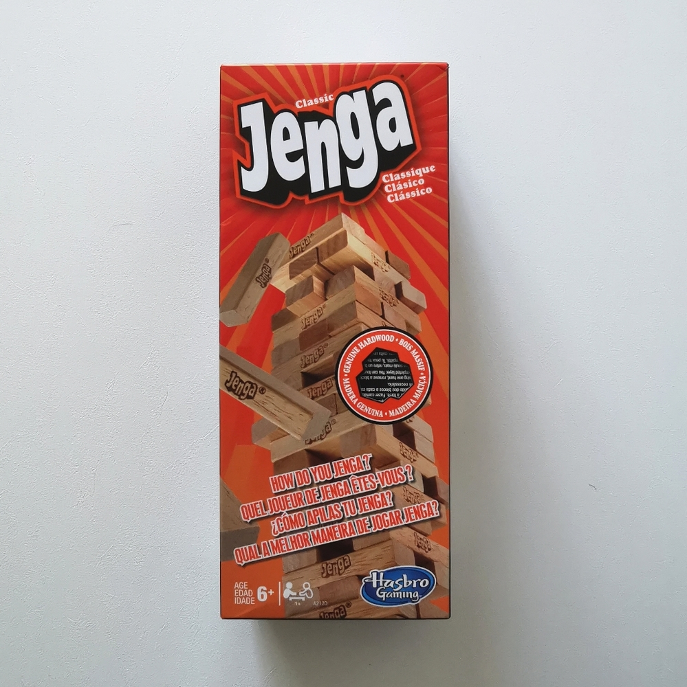 Jenga Classic by Hasbro Gaming Pull Stack Crash